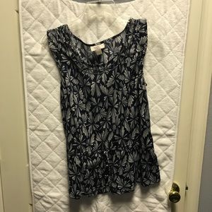 Navy LOFT blouse
